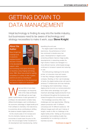 Article in Digital Textile April 2015