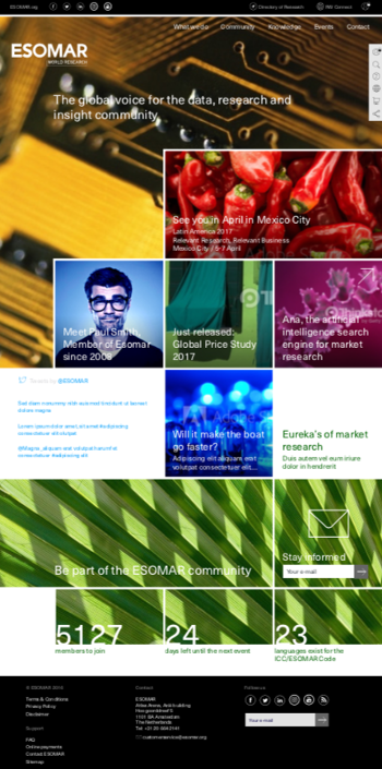 Website mockup
