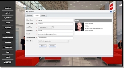Creating the attendee profile