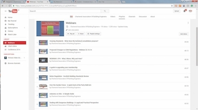 CABE YouTube Webinar Playlist
