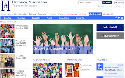 The "Get involved" page