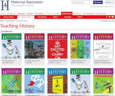 Publication page - Teaching History Journal