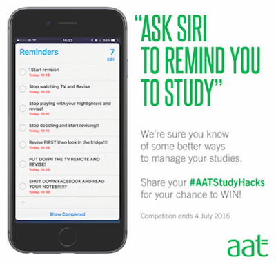 Example social media post created by AAT
