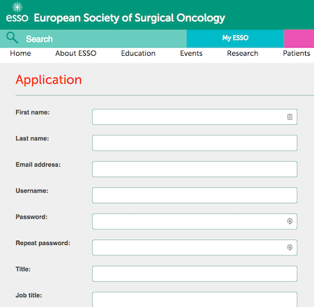 Membership - online application