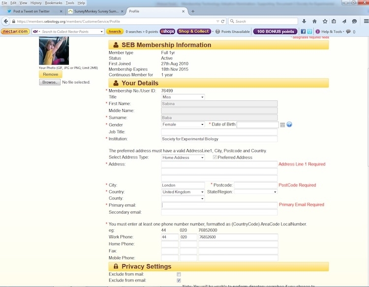 Improved Member profile