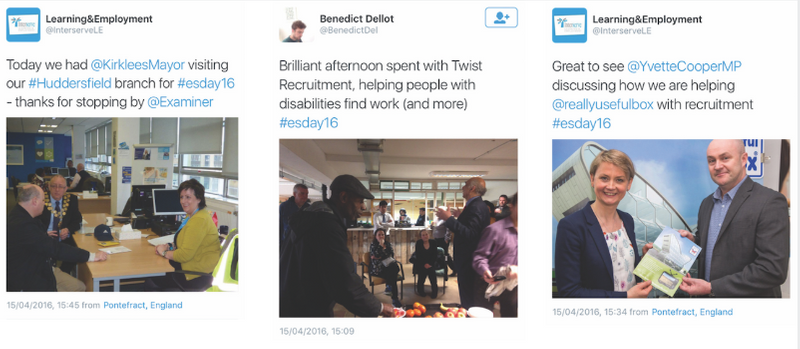 Tweets from MPs about ERSA day